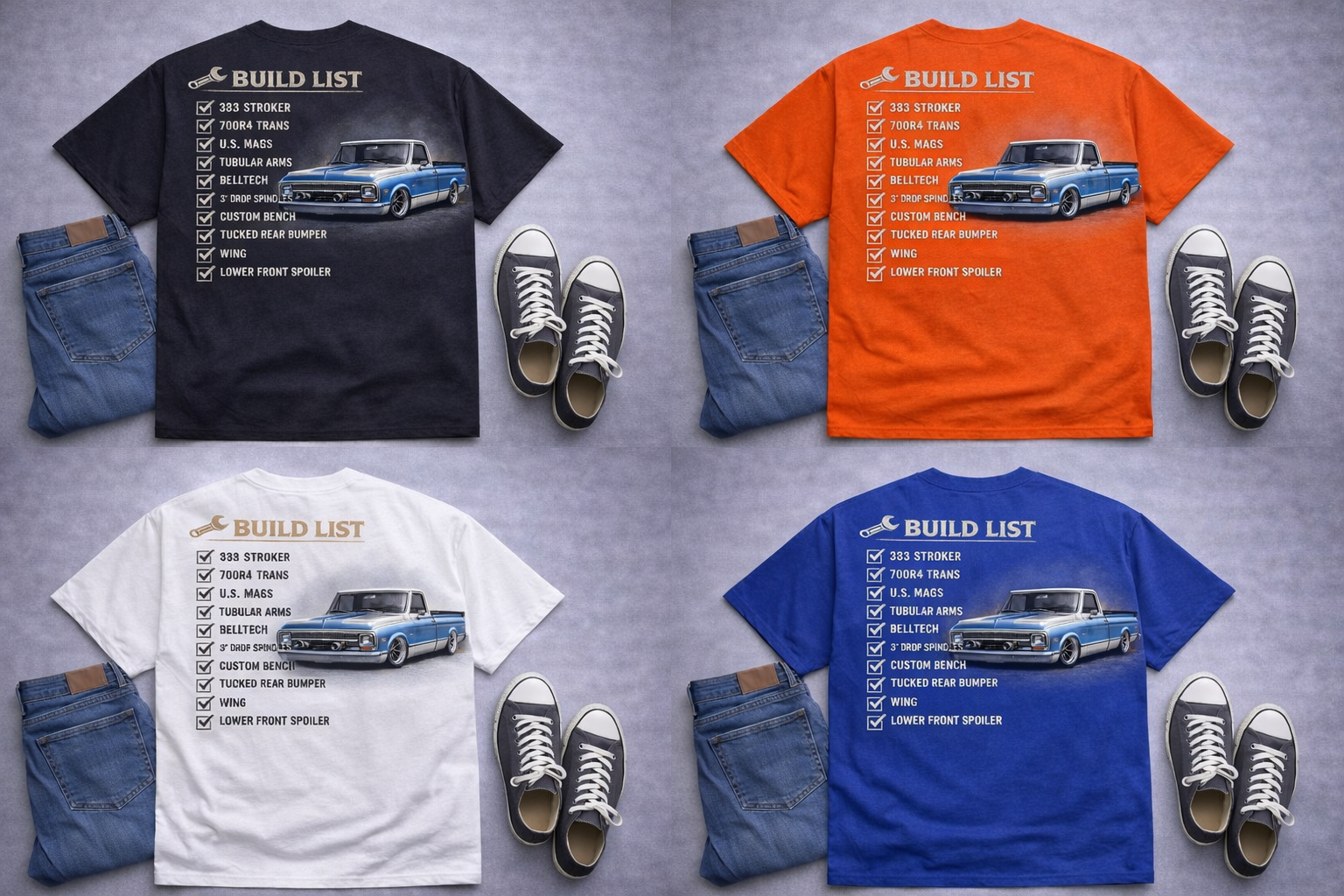 Built Not Bought. Worn With Pride Chevy C-10 Square body tee