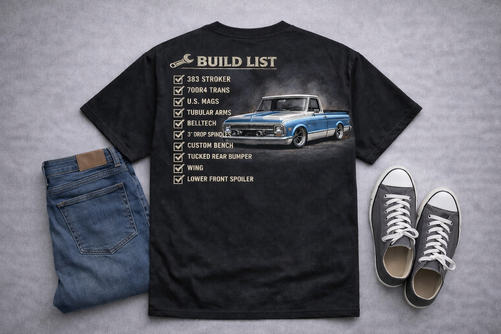 Built Not Bought. Worn With Pride Chevy C-10 Square body tee