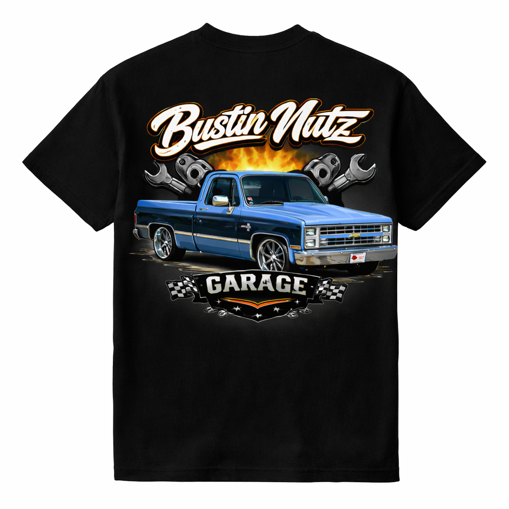 Bustin Nutz Garage Tee c10 square body