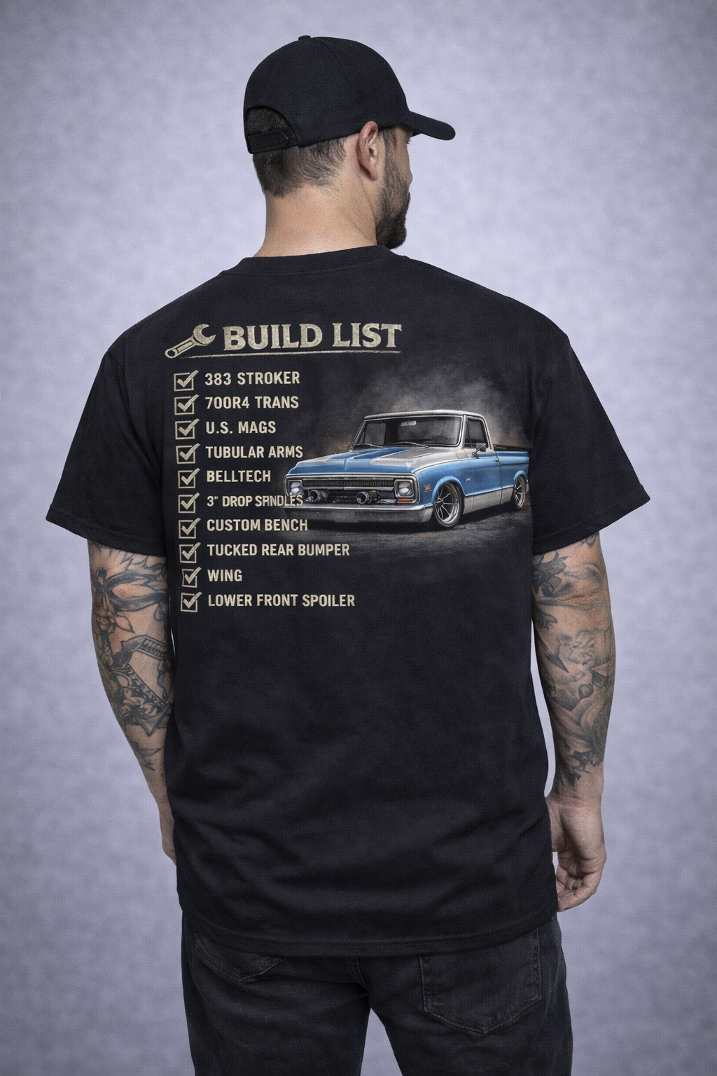Built Not Bought. Worn With Pride Chevy C-10 Square body tee