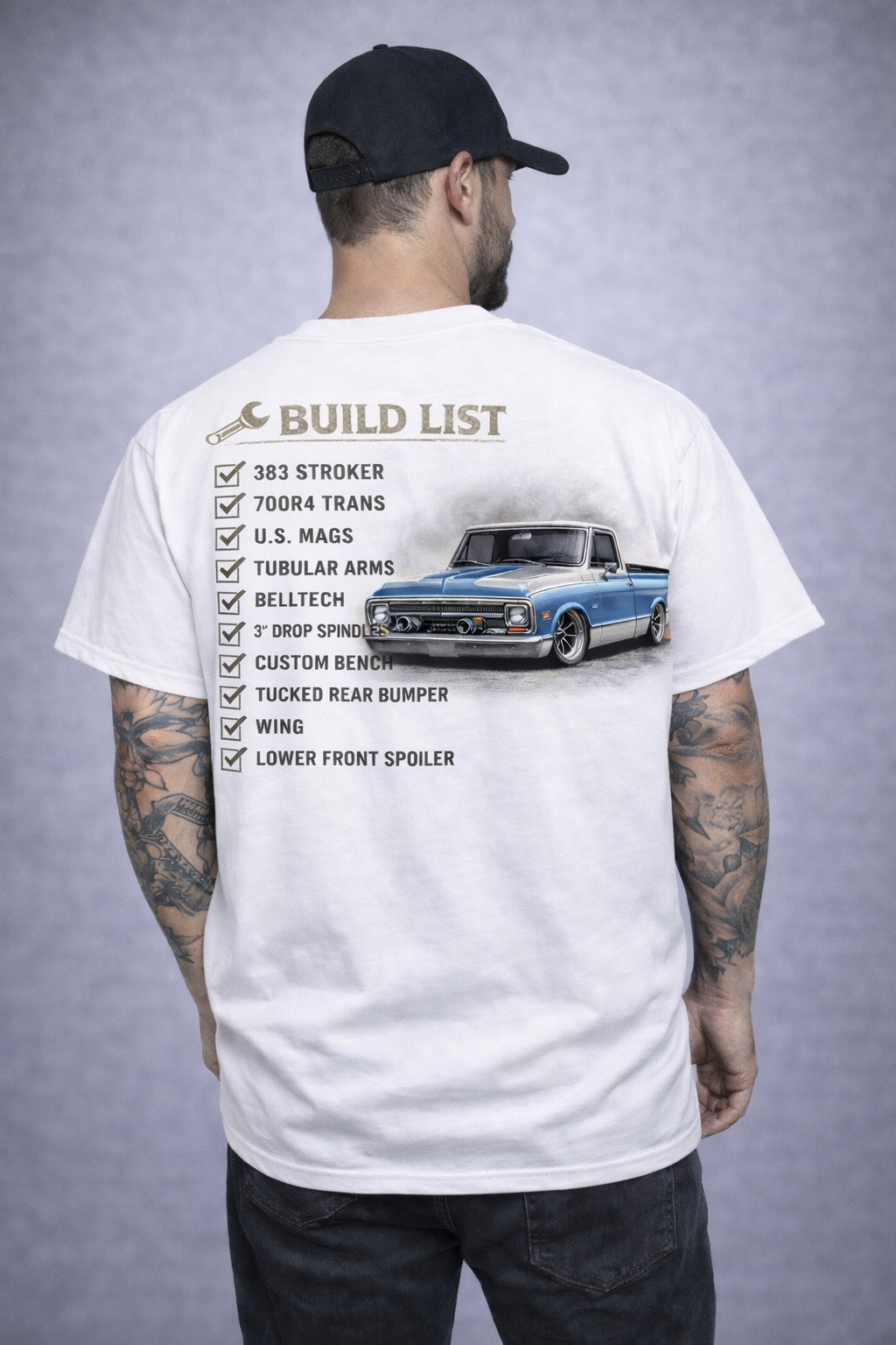 Built Not Bought. Worn With Pride Chevy C-10 Square body tee